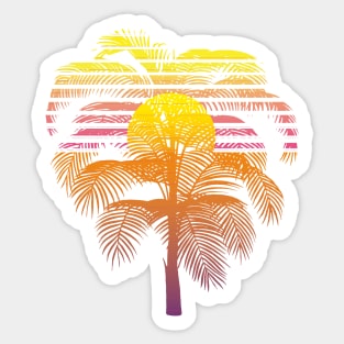 Palm Sunset Sticker